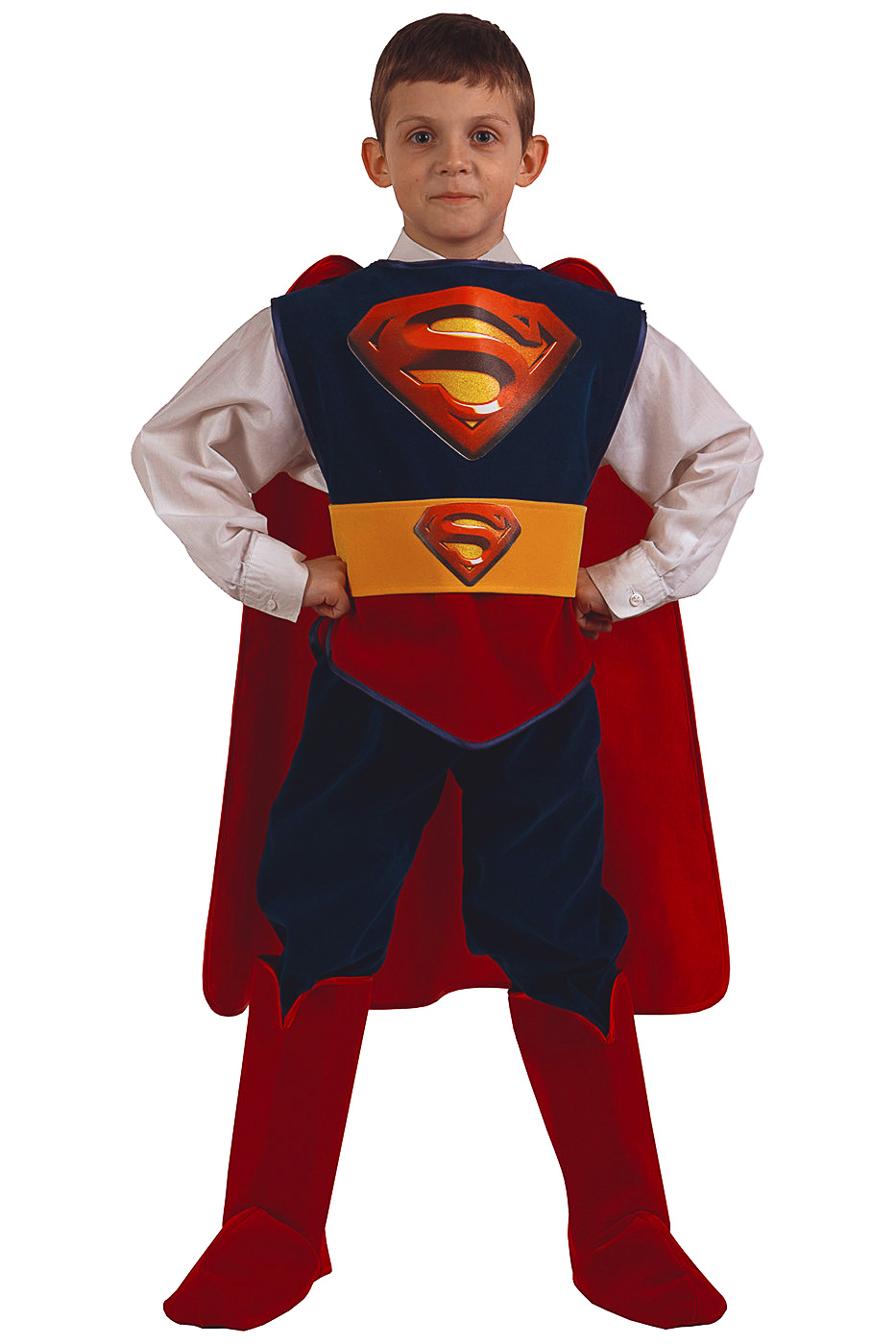 Ребенок в костюме супермена